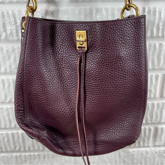 Rebecca Minkoff Darren Shoulder Bag Malbec Dust Bag - Picture 2 of 14
